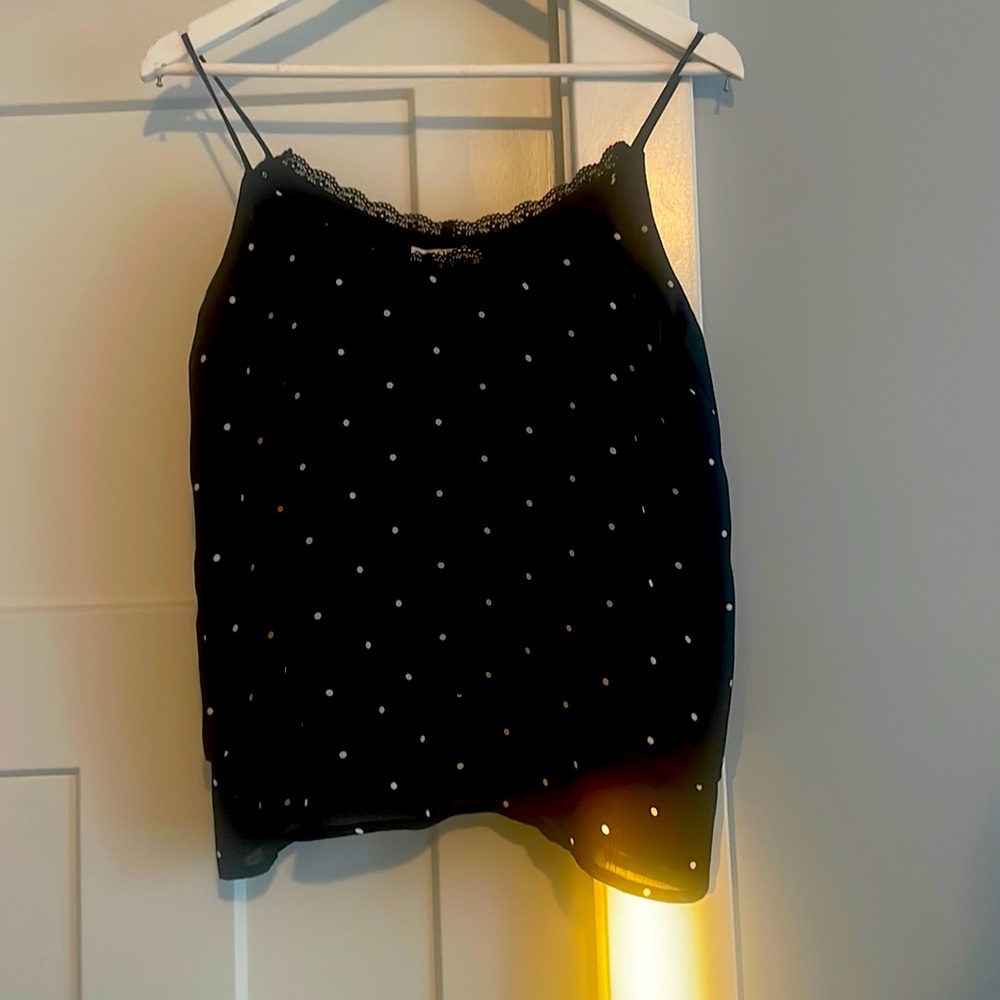 Black and white cami.  Size M.